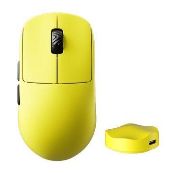 Scyrox V8 Yellow - ultra-light gaming mouse 36 g, PixArt 3950 sensor, 250 mAh, wireless/wired, custom encoder