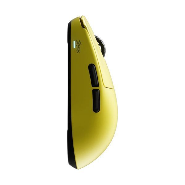 Scyrox V8 Yellow - ultralekka mysz gamingowa 36 g, sensor PixArt 3950, 250 mAh, bezprzewodowa/przewodowa, niestandardowy koder