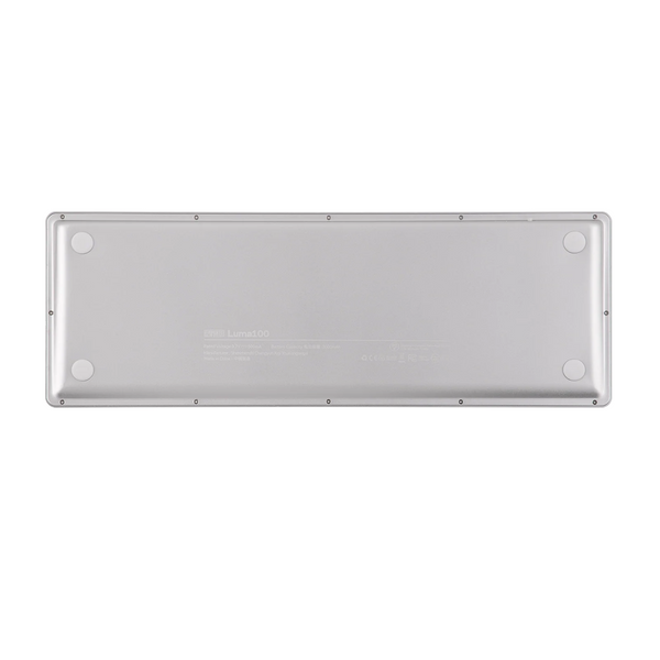 Klawiatura niskoprofilowa EPOMAKER LUMA100 Biała - 96%, 100 klawiszy, RGB, Hot-Swap, Bluetooth, 2.4G, USB-C