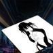 Gaming mouse pad Anime Monochrome Girl Gaming Mousepad XL 450&times; 420 mm