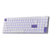 Klawiatura niskoprofilowa EPOMAKER LUMA100 Biała - 96%, 100 klawiszy, RGB, Hot-Swap, Bluetooth, 2.4G, USB-C