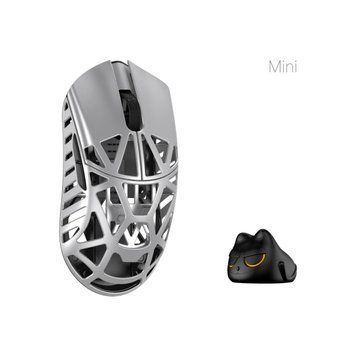 Mysz WLmouse Beast X Mini Pro srebrna mysz do gier magnezowa bezprzewodowa częstotliwość odpytywania 8K PAW3395 34g-36g