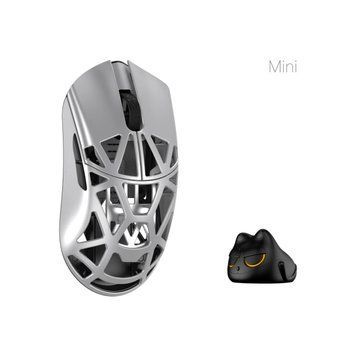 Mysz WLmouse Beast X Mini Pro srebrna mysz do gier magnezowa bezprzewodowa częstotliwość odpytywania 8K PAW3395 34g-36g