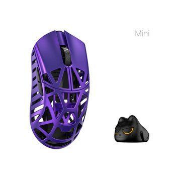 Mysz WLmouse Beast X Mini Pro fioletowa mysz do gier magnezowa bezprzewodowa częstotliwość odpytywania 8K PAW3395 34g-36g