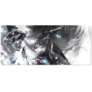 Gaming mouse pad Anime Cyber ​​Blue Eyes XL 900&times; 400 mm - large gaming mouse pad with anime design
