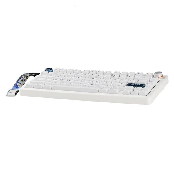 Klawiatura mechaniczna Cidoo QK75 Obudowa PC | 75% Tri-Mode | Hot-swap | Mocowanie uszczelki | VIA, Niedostępny, Biały