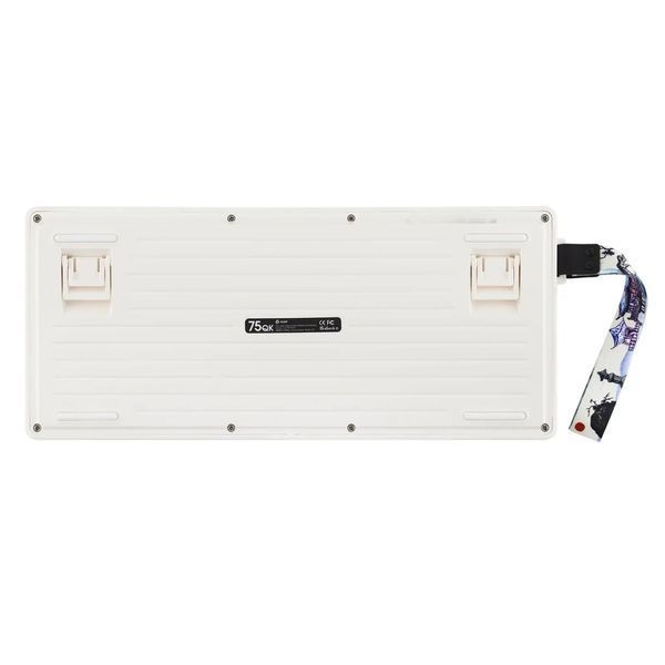 Klawiatura mechaniczna Cidoo QK75 Obudowa PC | 75% Tri-Mode | Hot-swap | Mocowanie uszczelki | VIA, Niedostępny, Biały