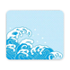 Ігровий килимок для миші BEOWELL Japanese Wave Light Blue MP-BWL-WAVE-LB фото