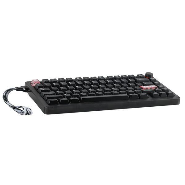 Mechanical Keyboard Cidoo QK75 PC Case | 75% Tri-Mode | Hot-swap | Gasket Mount | VIA, Out of stock, Black
