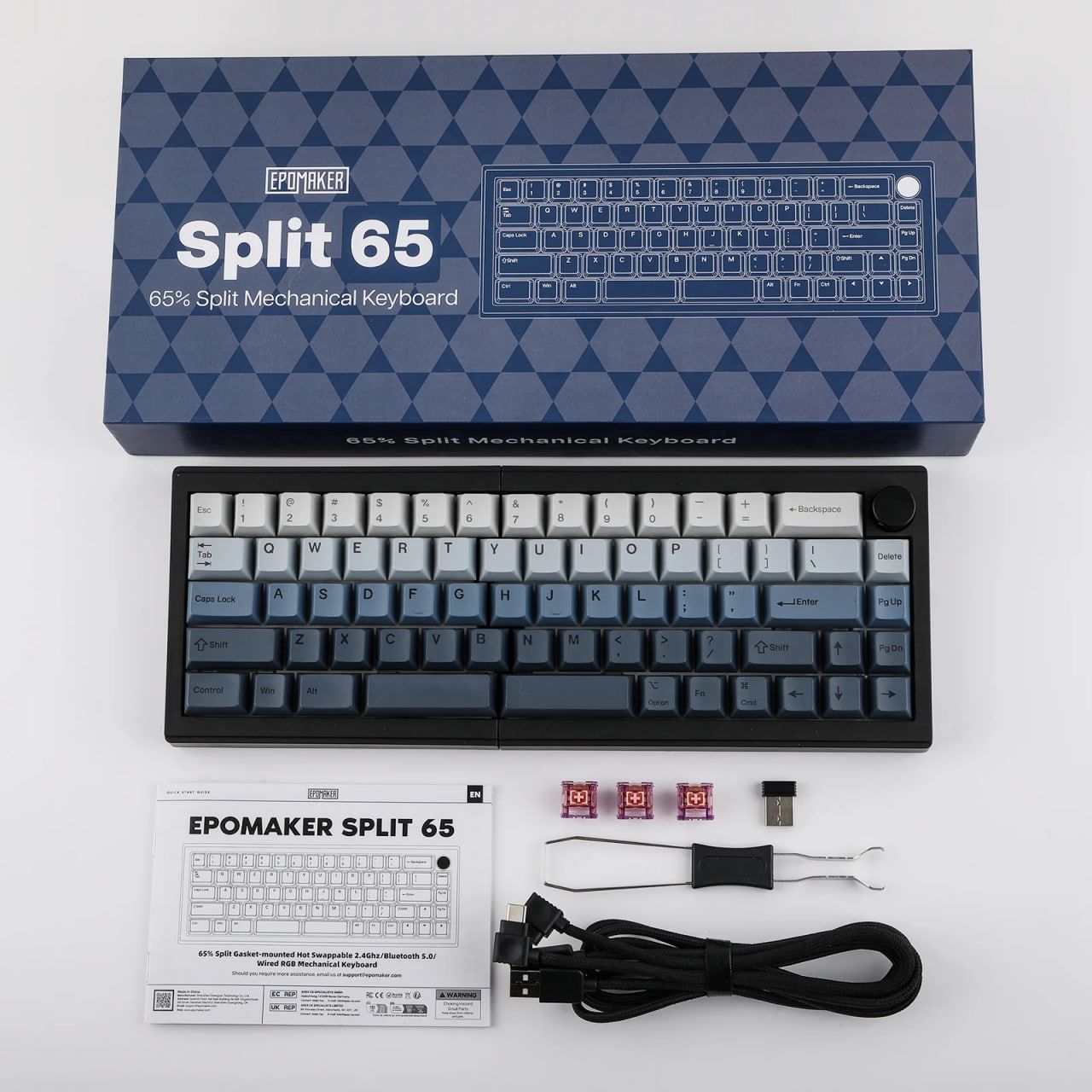 Ергономічна клавіатура EPOMAKER Split 65 Alice Layout | Купити в Україні