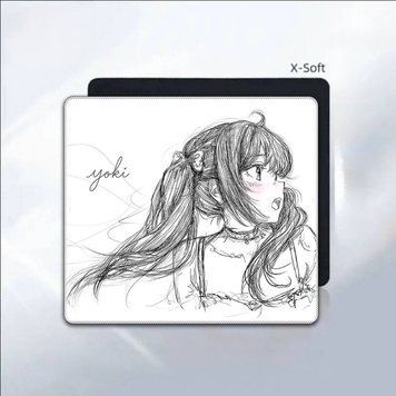 Gaming mouse pad Anime Yoki Black Gaming Mousepad 450&times; 400 mm