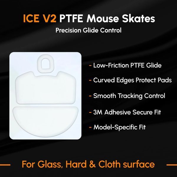 ESPTIGER Ice v2 for Razer Viper V3 Pro - fast PTFE Speed ​​glides for maximum gliding
