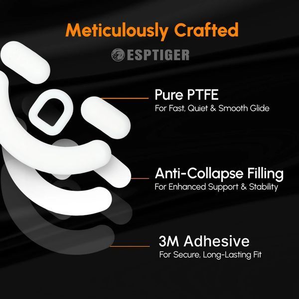 ESPTIGER ICE V2 for Razer Viper V2 Pro - fast PTFE Speed ​​glides for maximum gliding