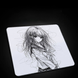 Podkładka pod mysz gamingową Anime Sketch Girl Black 450&times; 400 mm &ndash; duża podkładka gamingowa do FPS, Valorant, CS2
