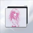 Gaming mouse pad Anime Sketch Girl Pink 450&times; 400 mm &ndash; large gaming mousepad for FPS, Valorant, CS2