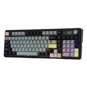 Mechanical keyboard EPOMAKER TH99 PRO Black 96% - 98 keys, RGB, screen, knob, 10000 mAh, tri-mode, EPOMAKER Creamy Jade Switch