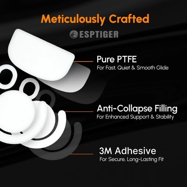 ESPTIGER ICE V2 for Logitech G-PRO X SUPERLIGHT - fast PTFE Speed ​​glides for maximum gliding