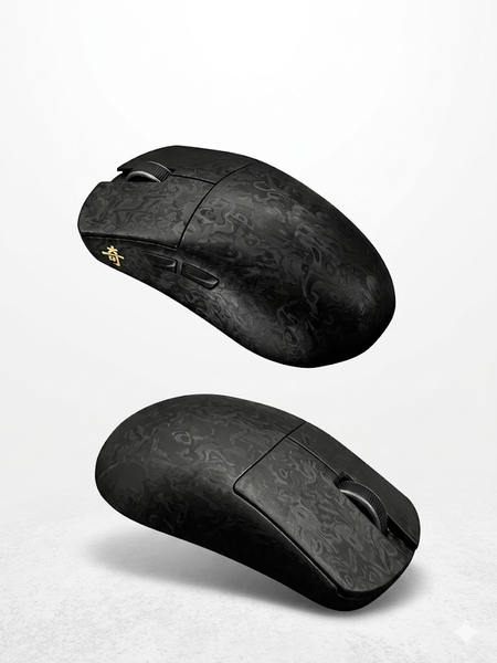 Mysz do gier IPI Qi Pro 8K Black - korpus z wł&oacute;kna węglowego, PAW3950, 42000 DPI, 8000 Hz, ultralekki 54 g