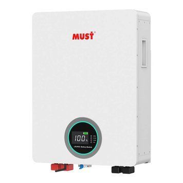 Must LP16-48100 51.2V 100Ah LiFePO4 Battery for Inverters and Backup Power Systems