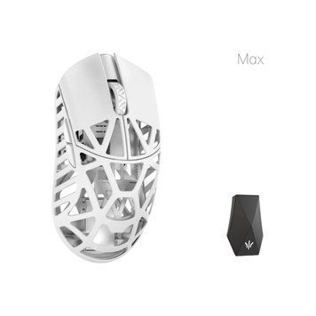 Mouse WLmouse Beast X Max Milky White - magnesium gaming mouse, Wireless 8K Polling Rate, PAW3395, 42g
