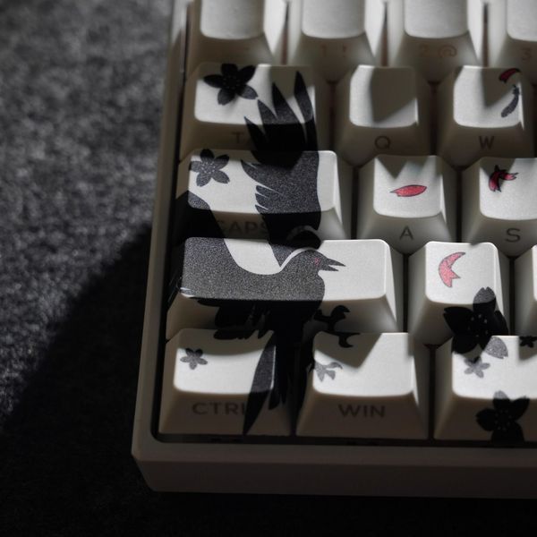 Keycap Sakura PBT for mechanical keyboard &ndash; Dye-Sub, Novelties, 108&ndash;140 keys, In stock