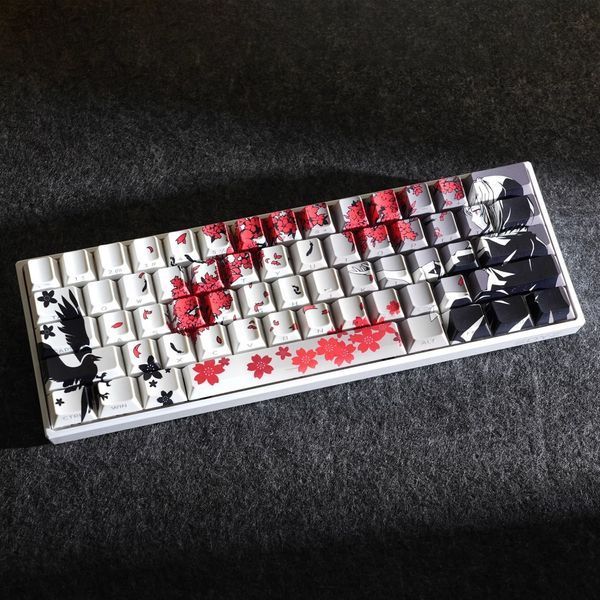 Keycap Sakura PBT for mechanical keyboard &ndash; Dye-Sub, Novelties, 108&ndash;140 keys, In stock