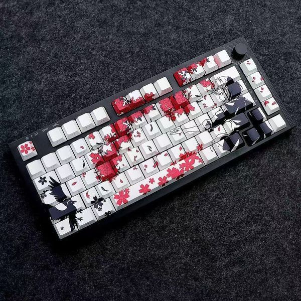 Keycap Sakura PBT for mechanical keyboard &ndash; Dye-Sub, Novelties, 108&ndash;140 keys, In stock