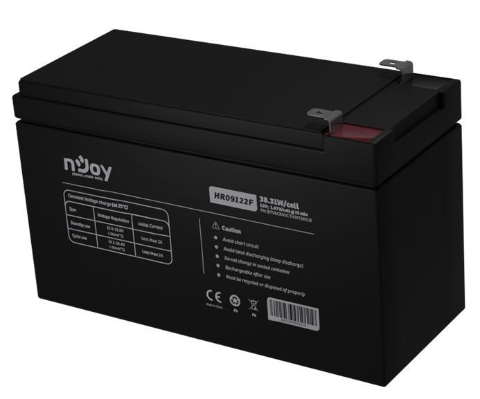 Акумуляторна батарея Njoy HR09122F 12V 9AH (BTVACIUOCTH2FCN01B) AGM HR09122F фото
