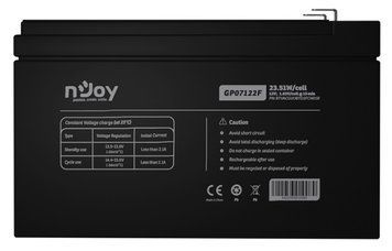 Акумуляторна батарея Njoy GP07122F 12V 7AH (BTVACGUOBTD2FCN01B) AGM GP07122F фото