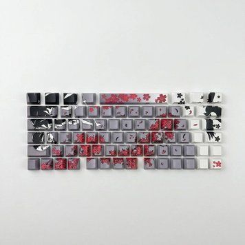 Keycap Sakura PBT for mechanical keyboard &ndash; Dye-Sub, Novelties, 108&ndash;140 keys, In stock