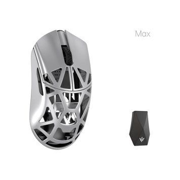 Mouse WLmouse Beast X Max Metallic Silver - Magnesium Gaming Mouse, Wireless 8K Polling Rate, PAW3395, 44 &plusmn;2g