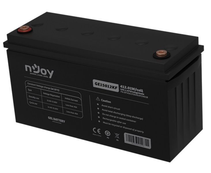 Акумуляторна батарея Njoy GE15012KF 12V 150AH (BTVGCLTODHLKFCN01B) GEL GE15012KF фото
