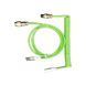 Keyboard Cable AVIATOR Coiled Cable Aluminum Lime Green