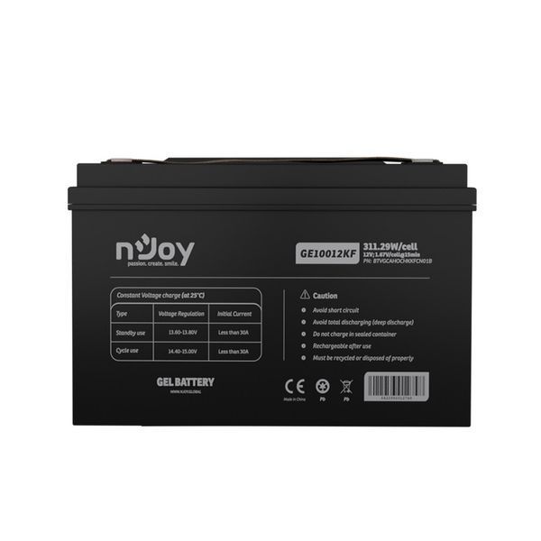 Акумуляторна батарея Njoy GE10012KF 12V 100AH ​​(BTVGCAHOCHKKFCN01B) GEL GE10012KF фото