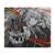 Shishiro Botan play mat with red accents and anime art
