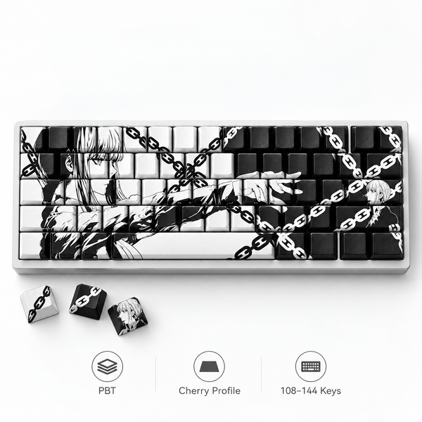 Кейкапы Makima PBT Side-Print Black KP-PBT-MAKIMA-BLK фото
