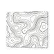 Materiałowa podkładka Topographic Contour Series White Terrain