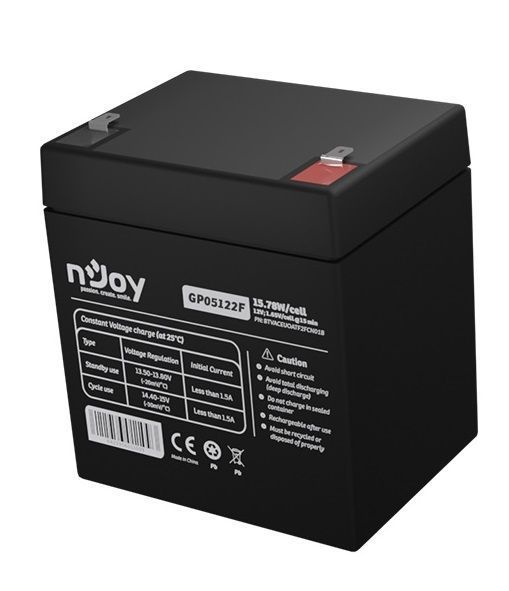 Rechargeable battery Njoy GP05122F 12V 5 AH ( BTVACEUOBTO2FCW01B ) AGM