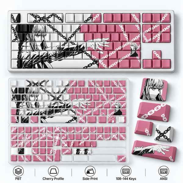 Keycaps Makima PBT Side-Print Pink