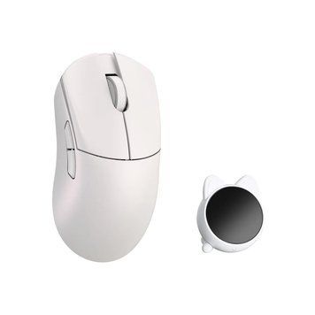 WLmouse HUAN White - ultra-light 48 g mouse with an all-magnesium body, PAW3950HS sensor and native 8K polling