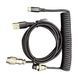 Keyboard Cable AVIATOR Coiled Cable Aluminum Black