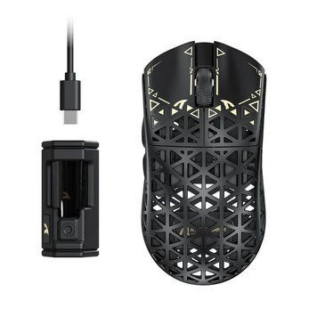Беспроводная ультралёгкая игровая мышь ATTACK SHARK R5 Ultra &mdash; PixArt PAW3950MAX, 8000 Гц, 42 000 DPI AS-R5-Ultra-BLK фото