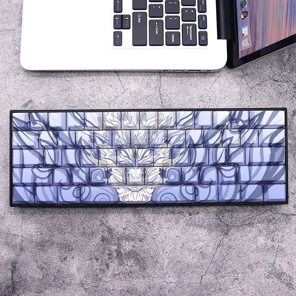 Dragon PBT - designerski zestaw nakładek na klawisze ze smokami w profilu Cherry do klawiatur mechanicznych, Niedostępny