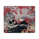 Gaming mouse pad Abyss play mat with Japanese red and white art design