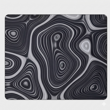 Gaming mouse pad 450&times;400&times; 4 mm Topographic Black Control - large mouse pad for gamers with anti-slip base