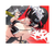 Zone Zero play mat with vibrant red and black anime print