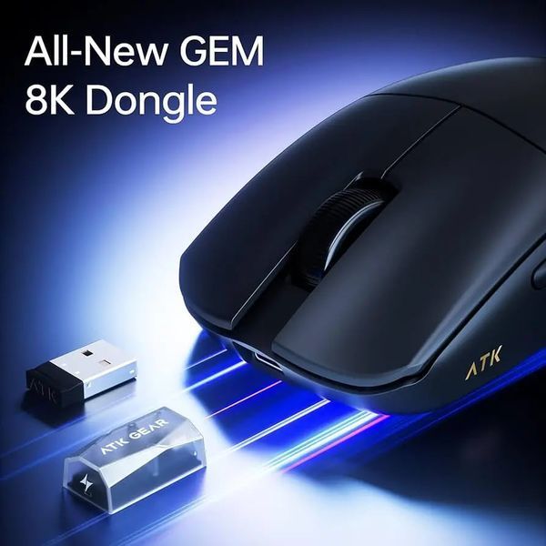 Mouse ATK Blazing Sky F1 V2 Ultra Max 2.0 ATK Lightblade Mechanical Switches Black