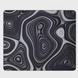 Gaming mouse pad 450&times;400&times; 4 mm Topographic Black Control - large mouse pad for gamers with