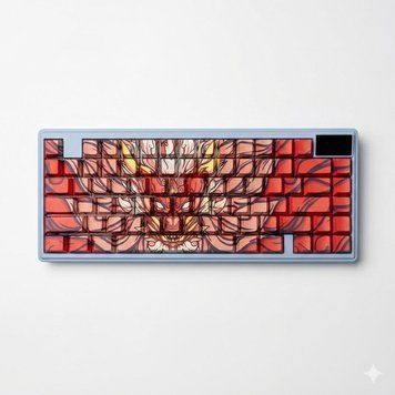 Dragon PBT - a designer set of keycaps with dragons in the Cherry profile for mechanical keyboards, In stock