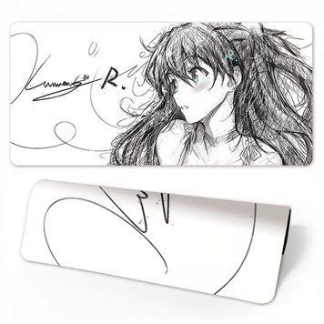 Materiałowa podkładka Monochrome Kiss Anime White
